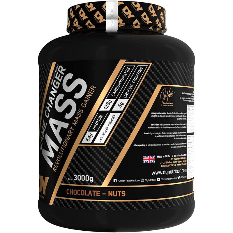 Dy Nutrition Game Changer Mass Revolutionary Mass Gainer-20Serv.-3000G.-Chocolate-Nuts