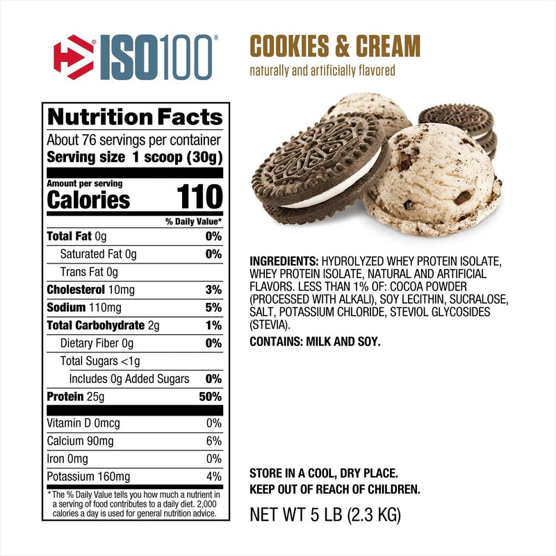 Dymatize ISO100-76Serv.-2.3KG-Cookies&Cream