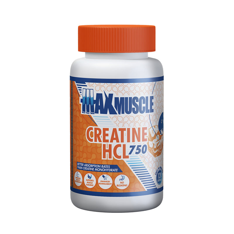 Max Muscle Creatine HCL 750-120Serv.-120Capsules