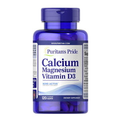 Puritan's Pride Calcium Magnesium Vitamin D3-40Serv.-120Coated Caplets