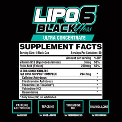 Nutrex Research Lipo 6 Black Hers Ultra Concentrate-60Serv.-60Caps.