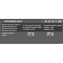 Supplement X Pre-Workout Carnitine 3000 Shredding Shot-20Ml-1Serv.-Blueberry