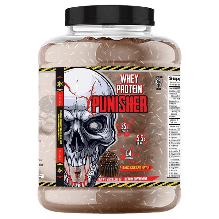 Terror Labz Whey Protein Punisher-64Serv.-2.268K.-Devil"s Chocolate